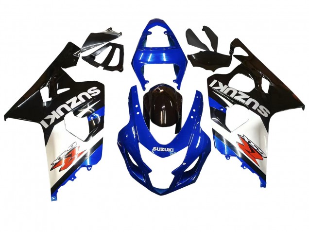 Billige Blau Weiß Schwarz 2004-2005 Suzuki GSXR 600 / GSXR 750 Motorrad Verkleidung