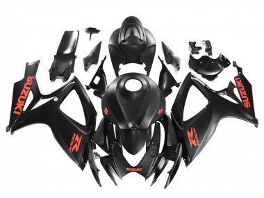 Billige Matt Schwarz Rot Aufkleber 2004-2005 Suzuki GSXR 600 / GSXR 750 Motorrad Verkleidung