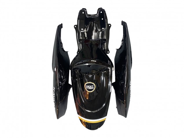 Billige Glänzendes Schwarz Weiß Motul Lucky Strike 2006-2007 Suzuki GSXR 600 / GSXR 750 Motorrad Verkleidung