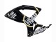 Billige Glänzendes Schwarz Weiß Motul Lucky Strike 2006-2007 Suzuki GSXR 600 / GSXR 750 Motorrad Verkleidung