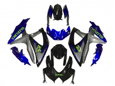 Billige Blau Grau Glänzendes Schwarz Grün 2008-2010 Suzuki GSXR 600 / GSXR 750 Motorrad Verkleidung