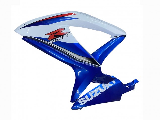 Billige Blau Weiß Rot 2008-2010 Suzuki GSXR 600 / GSXR 750 Motorrad Verkleidung Kit