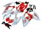 Billige Weiß Rot Motul Lucky Strike 2008-2010 Suzuki GSXR 600 / GSXR 750 Motorrad Verkleidung