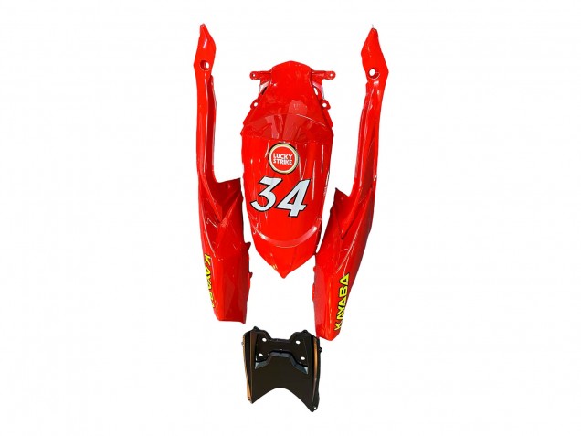Billige Weiß Rot Motul Lucky Strike 2008-2010 Suzuki GSXR 600 / GSXR 750 Motorrad Verkleidung
