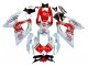 Billige Weiß Rot Motul Lucky Strike 2008-2010 Suzuki GSXR 600 / GSXR 750 Motorrad Verkleidung
