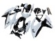 Billige Weiß Schwarz 2008-2010 Suzuki GSXR 600 / GSXR 750 Motorrad Verkleidung