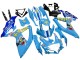 Billige Blau Gelb Rizla 2008-2010 Suzuki GSXR 600 / GSXR 750 Motorrad Verkleidung