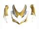 Billige Matt Schwarz Weiß Gold 2008-2010 Suzuki GSXR 600 / GSXR 750 Motorrad Verkleidung