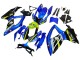 Billige Blau Fluoreszierendes Grün Hai 2008-2010 Suzuki GSXR 600 / GSXR 750 Motorrad Verkleidung