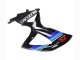 Billige Glänzendes Schwarz Blau 2008-2010 Suzuki GSXR 600 / GSXR 750 Motorrad Verkleidung
