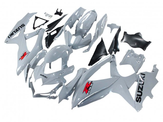 Billige Glänzendes Grau 2008-2010 Suzuki GSXR 600 / GSXR 750 Motorrad Verkleidung
