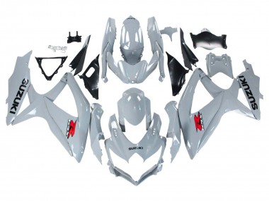 Billige Glänzendes Grau 2008-2010 Suzuki GSXR 600 / GSXR 750 Motorrad Verkleidung