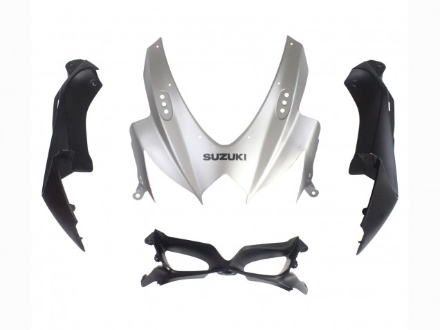 Billige Silber Matt Schwarz 2008-2010 Suzuki GSXR 600 / GSXR 750 Motorrad Verkleidung