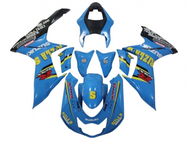 Billige Blau Gelb Schwarz Rizla 2011-2024 Suzuki GSXR 600 / GSXR 750 Motorrad Verkleidung