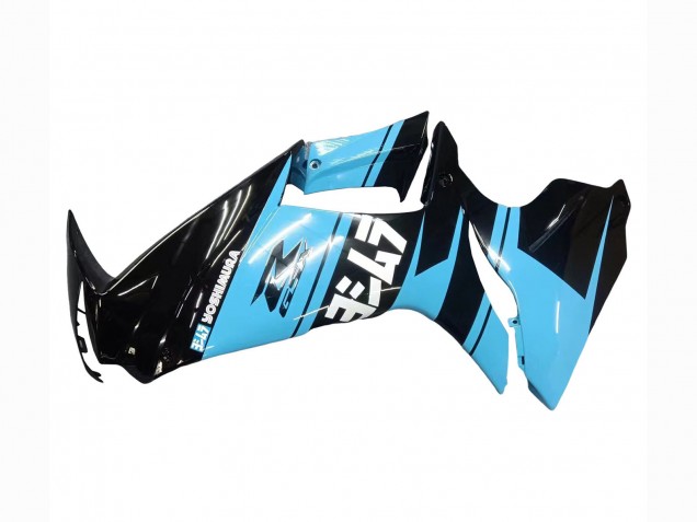 Billige Glänzendes Schwarz Hellblau 2011-2024 Suzuki GSXR 600 / GSXR 750 Motorrad Verkleidung