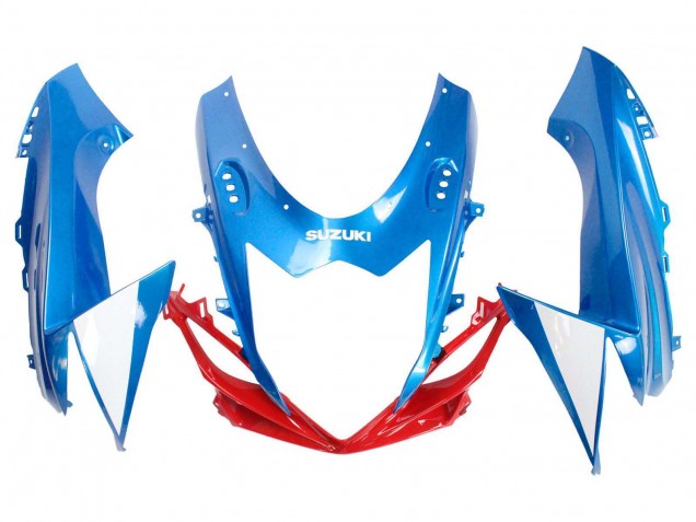 Billige Blau Weiß Rot 2011-2024 Suzuki GSXR 600 / GSXR 750 Motorrad Verkleidung