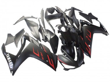 Billige Glänzendes Schwarz Matt Schwarz Rot 2015-2018 Yamaha YZF R3/R25 Motorrad Verkleidung