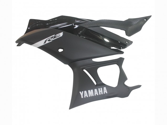 Billige Matt Schwarz Silber 2019-2021 Yamaha YZF R3/R25 Motorrad Verkleidung