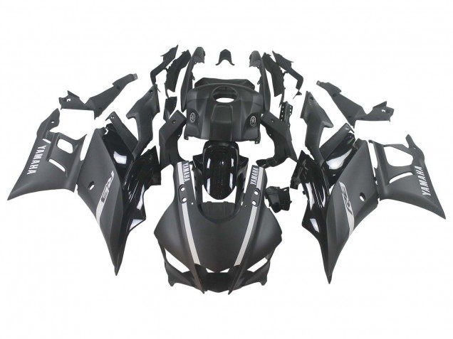 Billige Matt Schwarz Silber 2019-2021 Yamaha YZF R3/R25 Motorrad Verkleidung