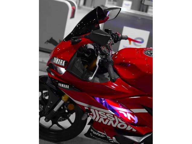 Billige Dunkel Rot Weiß Silber Schwarz Valsir 2019-2021 Yamaha YZF R3/R25 Motorrad Verkleidung