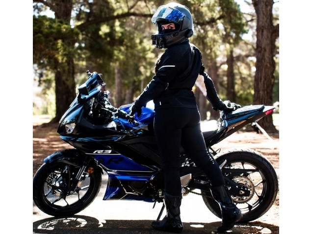 Billige Blau Glänzendes Schwarz 2022-2024 Yamaha YZF R3/R25 Motorrad Verkleidung