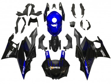 Billige Blau Schwarz ENEOS Yamalube 2022-2024 Yamaha YZF R3/R25 Motorrad Verkleidung