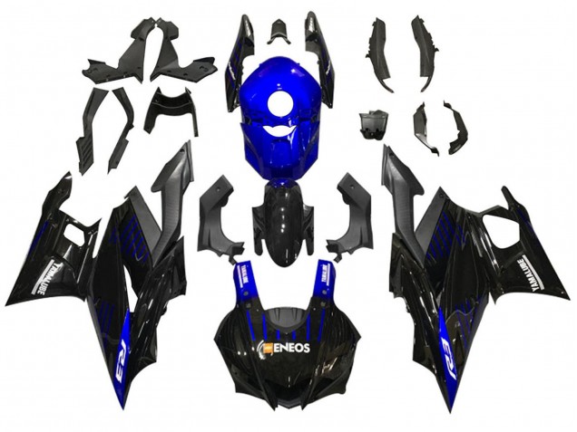 Billige Blau Schwarz ENEOS Yamalube 2022-2024 Yamaha YZF R3/R25 Motorrad Verkleidung