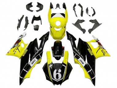 Billige Gelb Weiß Schwarz Lenovo 6 2022-2024 Yamaha YZF R3/R25 Motorrad Verkleidung
