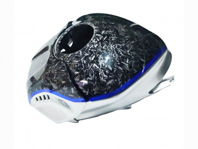 Billige Marble Schwarz Silber Blau Geschmiedet Carbonfaser Stil 2022-2024 Yamaha YZF R3/R25 Motorrad Verkleidung