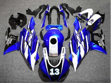 Billige Blau Weiß Schwarz Petronas Yamalube 13 2022-2024 Yamaha YZF R3/R25 Motorrad Verkleidung