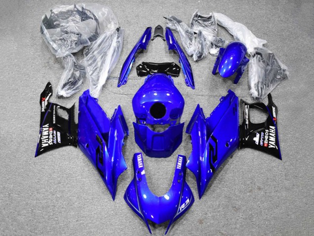 Billige Blau Schwarz ENEOS 2022-2024 Yamaha YZF R3/R25 Motorrad Verkleidung