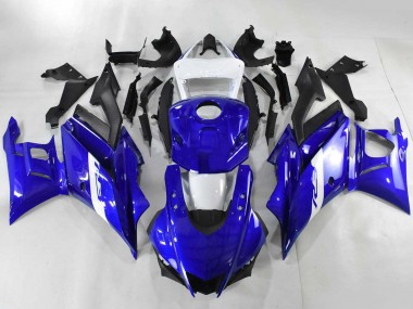Billige Blau Weiß Matt Schwarz 2022-2024 Yamaha YZF R3/R25 Motorrad Verkleidung