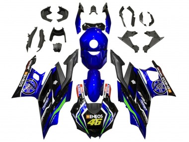 Billige Blau Grün Schwarz ENEOS 46 2022-2024 Yamaha YZF R3/R25 Motorrad Verkleidung