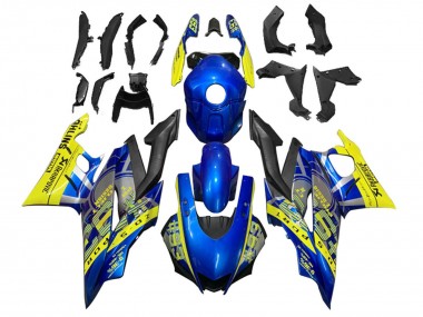 Billige Gelb Blau Matt Schwarz 93 2022-2024 Yamaha YZF R3/R25 Motorrad Verkleidung