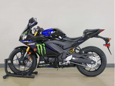 Billige Blau Grün Schwarz Monster Yamalube ENEOS 2022-2024 Yamaha YZF R3/R25 Motorrad Verkleidung