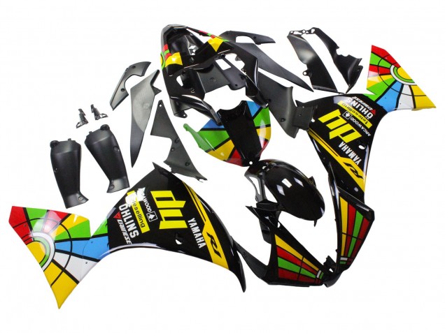 Billige Glänzendes Schwarz Gelb Grün Blau Rot Farbrad 2012-2014 Yamaha YZF 1000 R1 Motorrad Verkleidung