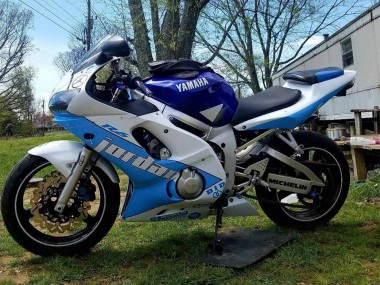 Billige Weiß Blau Jordan 1998-2002 Yamaha YZF 600 R6 Motorrad Verkleidung
