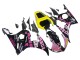 Billige Gelb Rosa Glänzendes Schwarz Rossi Repsol 46 2003-2004 Yamaha YZF R6 Motorrad Verkleidung