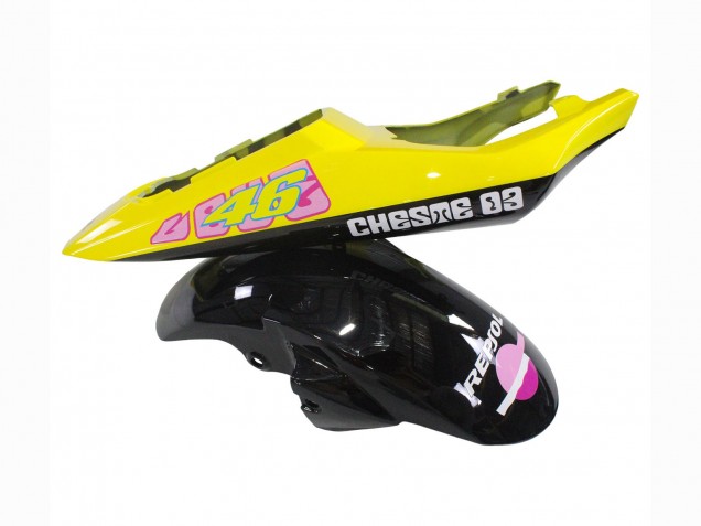 Billige Gelb Rosa Glänzendes Schwarz Rossi Repsol 46 2006-2009 Yamaha YZF R6S Motorrad Verkleidung