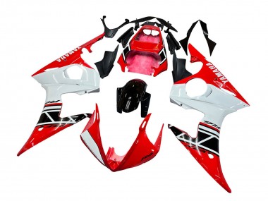 Billige Rot Weiß Schwarz 2006-2009 Yamaha YZF R6S Motorrad Verkleidung