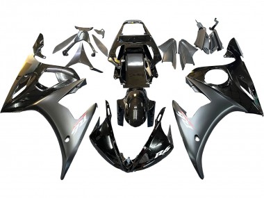 Billige Glänzendes Schwarz Matt Schwarz Gold Chameleon 2006-2009 Yamaha YZF R6S Motorrad Verkleidung