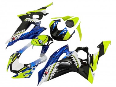 Billige Grün Blau Schwarz Hai 2008-2016 Yamaha YZF 600 R6 Motorrad Verkleidung