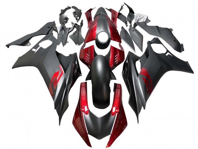 Billige Rot Matt Schwarz 2017-2023 Yamaha YZF 600 R6 Motorrad Verkleidung