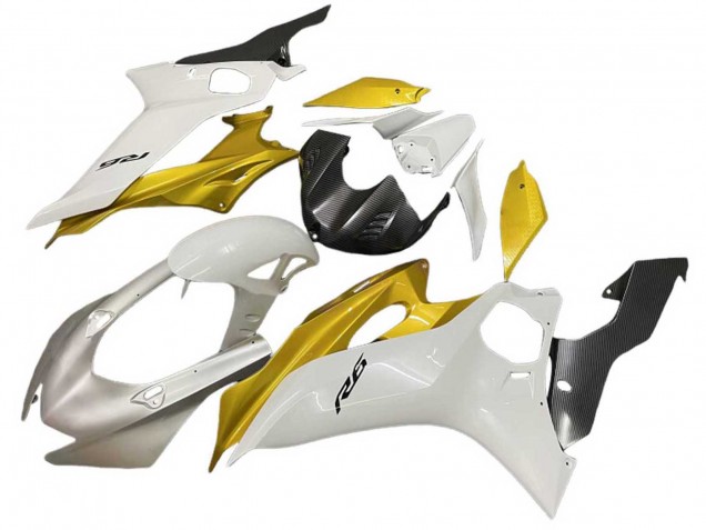 Billige Weiß Gold 2017-2023 Yamaha YZF 600 R6 Motorrad Verkleidung