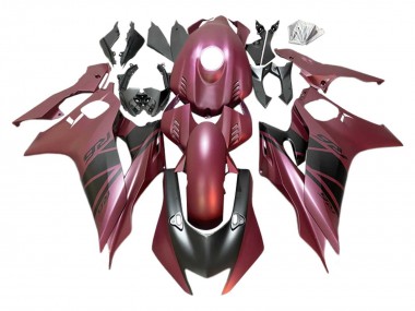 Billige Kastanienbraun Rot Matt Schwarz 2017-2023 Yamaha YZF 600 R6 Motorrad Verkleidung