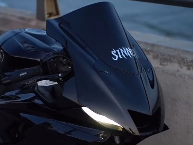 Billige Glänzendes Schwarz 2017-2023 Yamaha YZF 600 R6 Motorrad Verkleidung