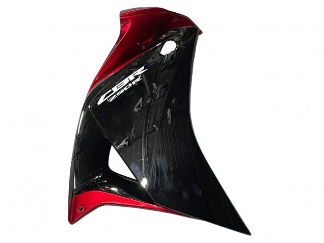 Billige Glänzendes Schwarz Rot 2011-2015 Honda CBR250RR Motorrad Verkleidung