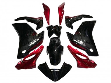 Billige Glänzendes Schwarz Rot 2011-2015 Honda CBR250RR Motorrad Verkleidung