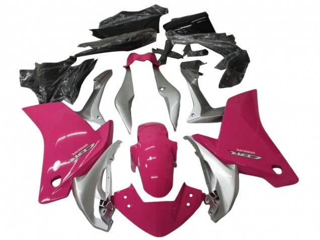 Billige Silber Rosa 2011-2015 Honda CBR250RR Motorrad Verkleidung Kit