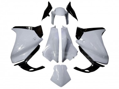 Billige Weiß Glänzendes Schwarz 2010-2014 Honda VFR 1200 Motorrad Verkleidung